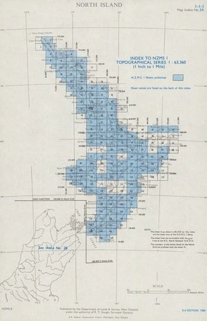 Index to NZMS 1 topographical series 1:63,360 (1 inch to 1 mile). North Island [electronic resource].