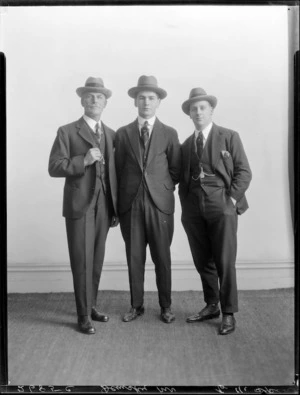 Mr Paul Demsky with two men