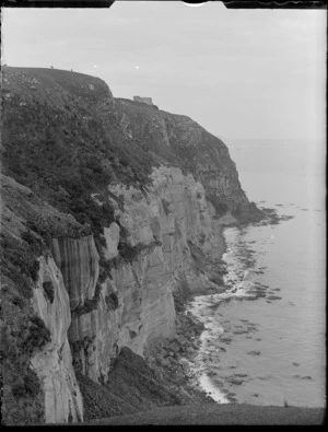 St Clair, Dunedin, Otago Region, showing distant view of the residence of Mr EB Cargill, 'The Cliffs'