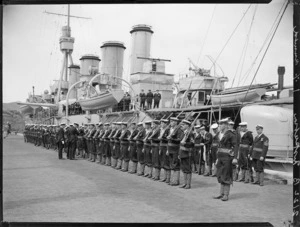 Navy ship HMS Chatham, Lord Jellicoe's inspection of navy personnel