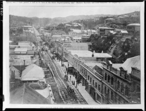 Wellington, [Lambton Quay ?], taken from the Colonial Mutual Insurance Co's building