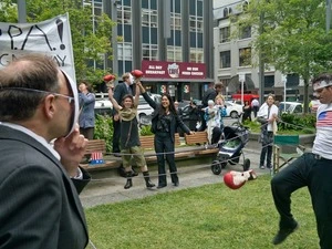 TPPA Protest at Midland Park, Wellington