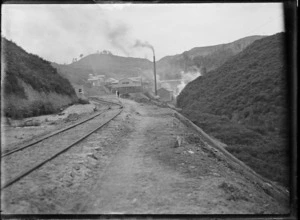 Entrance to the Pukemiro Coal Mine, Waikato