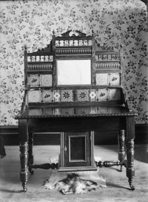 Photograph of a bedroom washstand