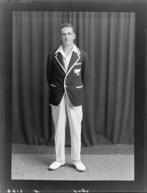 M L Page, member of the New Zealand representative cricket team,tour of the United Kingdom,1931