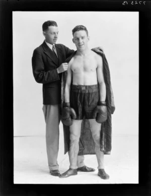 Boxer, Mr Grime, with attendant