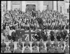 Lord Bledisloe, Governor-General of New Zealand 1930-1935, assumes office, Parliament, Wellington