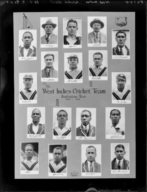 Montage, West Indies representative cricket team, tour of Australia, 1930-1931