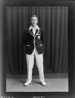 Mr K C James, member of the 1931 New Zealand cricket team to tour the United Kingdom