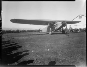 Monoplane, Southern Cross, location unidentified