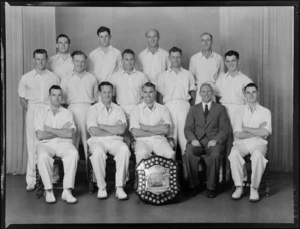 Wellington Cricket representatives with Plunket shield