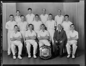 Wellington Cricket representatives with Plunket shield