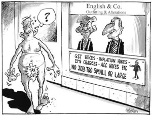 English & Co. Outfitting and Alterations. GST hikes - inflation hikes - ETS charges - ACC hikes etc. No job too small or large. 21 May 2010