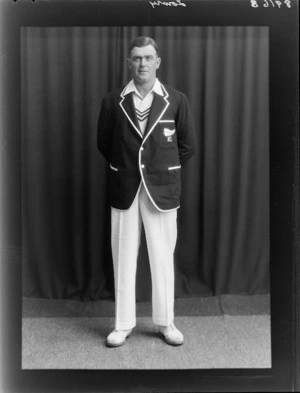 T C Lowry, member of the New Zealand representative cricket team