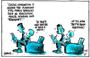 Evans, Malcolm Paul, 1945- :'Census information is needed for planning vital public services such as...' 04 March 2013