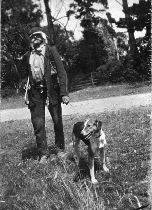 Ned Slattery and dog