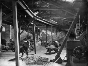 Interior view of Westfield Chemical Manure Works, Auckland