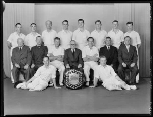 Members of the 1956-1957 Wellington representative cricket team