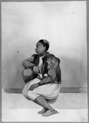 Smith, William Mein, 1799-1869 :[Negro man in ornate costume. 1829 or 1830?].