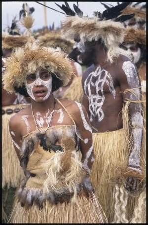 Kanak woman from New Caledonia at the 7th Festival of Pacific Arts in Apia, Samoa