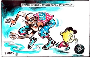 Evans, Malcolm Paul, 1945- :'North Korean Basketball Diplomacy.' 6 March 2013