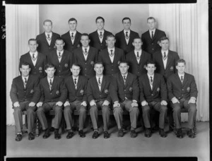 Australian representative hockey team, wearing blazers, 1963 New Zealand tour