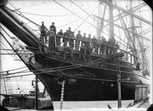 Ship Oamaru and crew on board