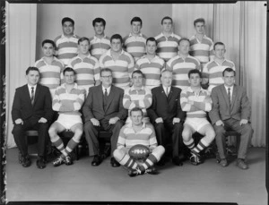 Marist Brothers Old Boys' Rugby Football Club, Wellington, 1964 team, senior 2nd division