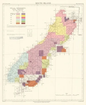 NZMS 1 & 2 photogrammetric mapping programmes July 1968-Dec 1972. South Island [electronic resource].