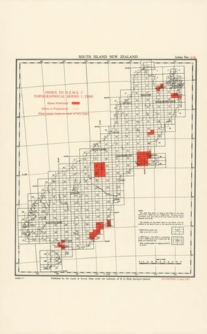 Index to N.Z.M.S. 2 topographical series 1:25000. South Island New Zealand [electronic resource].