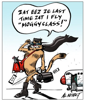 Nisbet, Alastair, 1958- :'Zat eez ze last time zat I fly "Moggyclass!"' 14 March 2013
