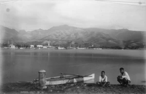 Papeete and harbour, Tahiti - Photograph taken by George Dobson Valentine