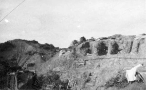 View of a section of trench, Gallipoli, Turkey