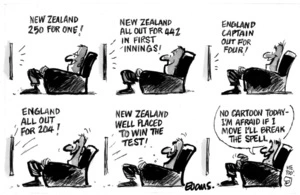 Evans, Malcolm Paul, 1945- :'New Zealand 250 for one!' 24 March 2013