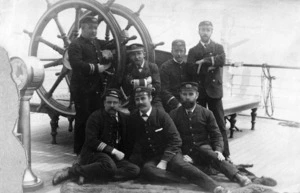 Officers on board the SS Ruapehu