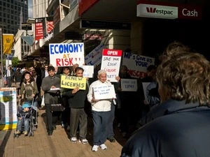 Dairy owners protest, Wellington, May 2012