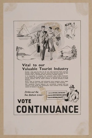 Vital to our valuable tourist industry. Strike out the two bottom lines - vote Continuance [1938]