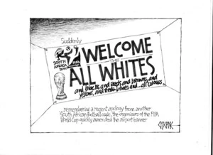 Suddenly WELCOME TO THE ALL WHITES. 9 June 2010