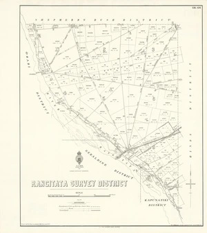 Rangitata Survey District [electronic resource] / drawn by W.J. Parris, October 1889.