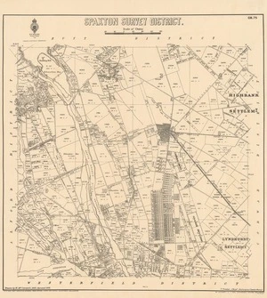Spaxton Survey District [electronic resource] / drawn by H. McCardell, 1883.