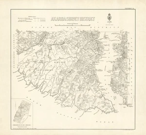 Akaroa Survey District [electronic resource] / drawn by J.M. Kemp, March 1899.