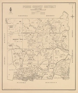 Pohue Survey District [electronic resource] / drawn by W.J. Burton, Napier, June 1930.