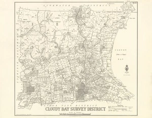 Cloudy Bay Survey Dstrict [electronic resource] / drawn by K.P. Potete, June 1934.
