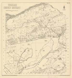 Waikari Survey District [electronic resource] / drawn by H.M. Cardell, December 1884.