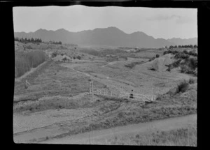 Lydia Williams walking on bridge over dry river bed, near Hamner Springs, Canterbury Region