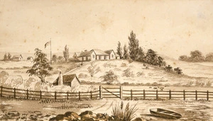 Hoyte, John Barr Clark, 1835-1913 :Haughton Hon T Houghton Bartley's North Shore [ca 1865]