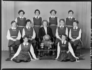 Soma women's basketball club team of 1956, winners senior C