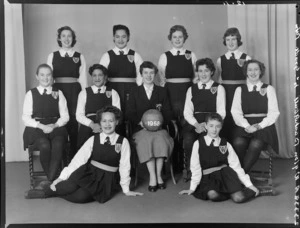 Wellington representative women's basketball 4th grade team of 1958