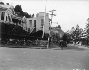 Scene after the 1931 Hawke's Bay earthquake showing the damage to Dr Moore's Hospital