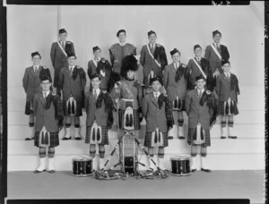 Scots College, Wellington, Pipe band, 1958